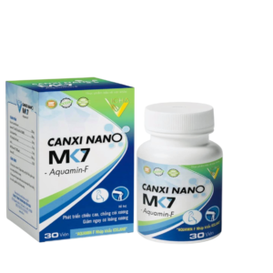 Canxi Nano MK7 Vicha Bổ sung Canxi, Vitamin D3 cho cơ thể (Chai 30 Viên)
