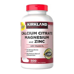 Calcium Citrate Magnesium Zinc Kirkland Viên uống bổ xương khớp (500 viên)