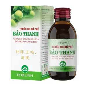 Siro ho bổ phế Bảo Thanh Điều trị các chứng ho, viêm phổi (125ml)