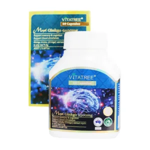 Maxi Ginkgo 9500mg Vitatree Hỗ trợ tuần hoàn máu não 60 viên