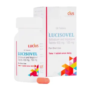 Lucisovel 400mg/100mg Lucius điều trị viêm gan C (28 viên)