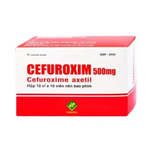Cefuroxim 500mg Vidipha Điều trị nhiễm khuẩn (100 viên)