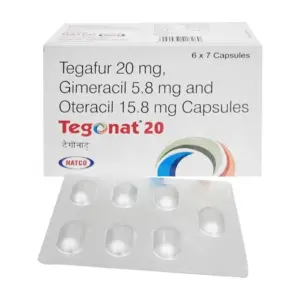 Tegonat 20 Natco - Điều trị ung thư (42 viên)